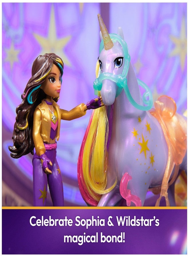 Unicorn Academy أكاديمية يونيكورن، مجموعة صوفيا ووايلد ستار لقوة الصداقة مع سرج وإكسسوارات، دمى وألعاب يونيكورن، هدايا وهدايا صغيرة للفتيات من عمر 4 سنوات فما فوق - Image 5